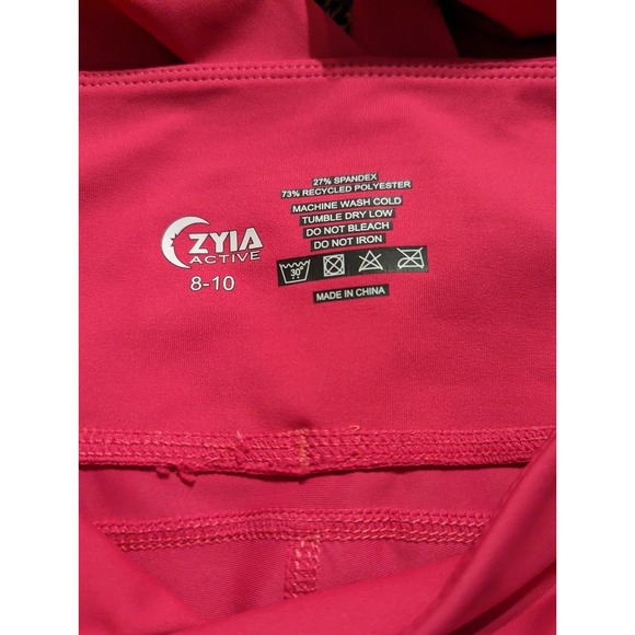 Zyia active bright pink workout leggings with 2 pockets size Medium 8-10 - Picture 4 of 4